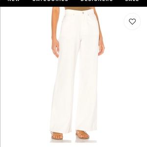 WeWoreWhat Wide Leg White Jeans